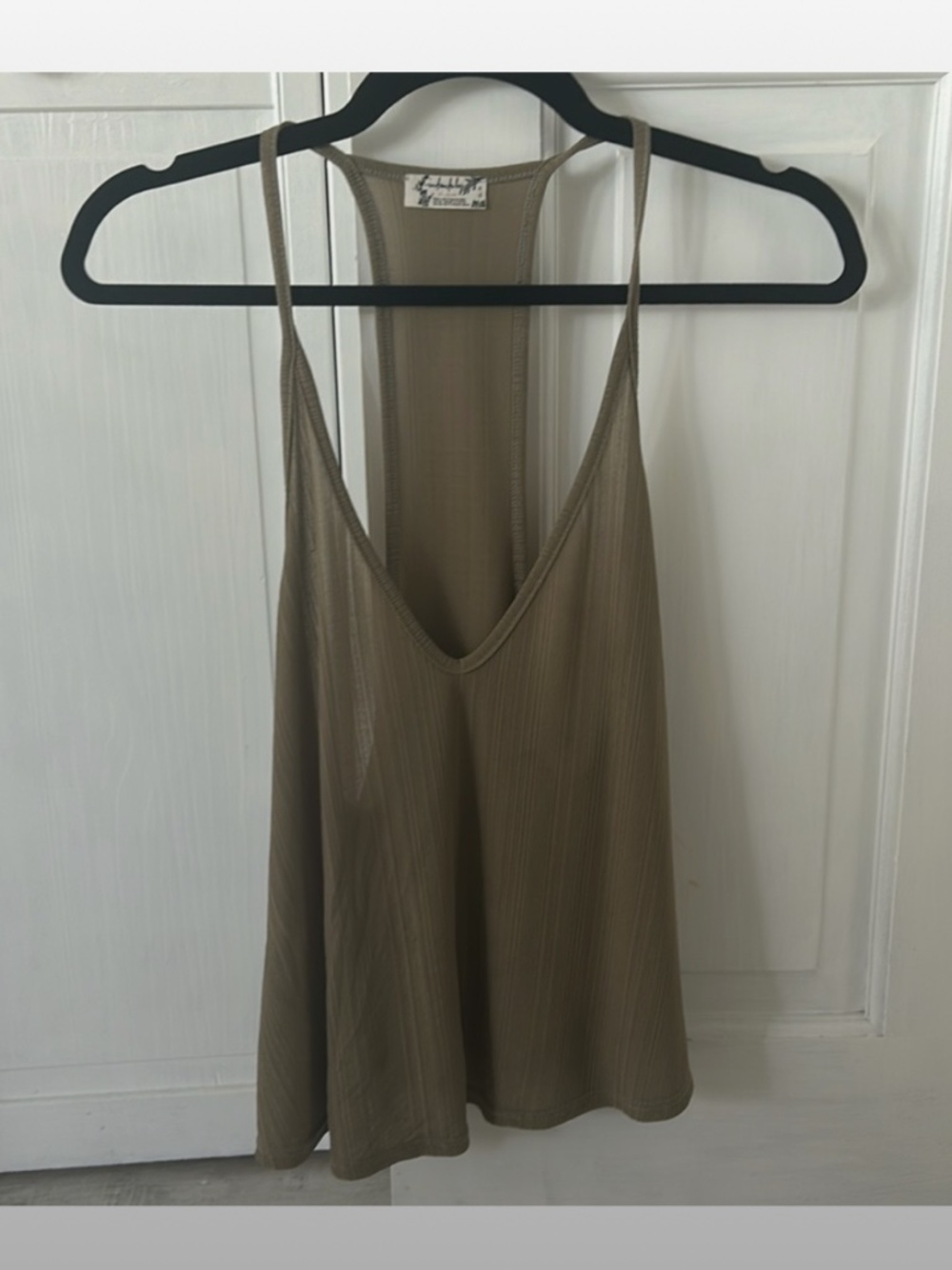 Intimately by Free People Racerback Tank in Olive Green